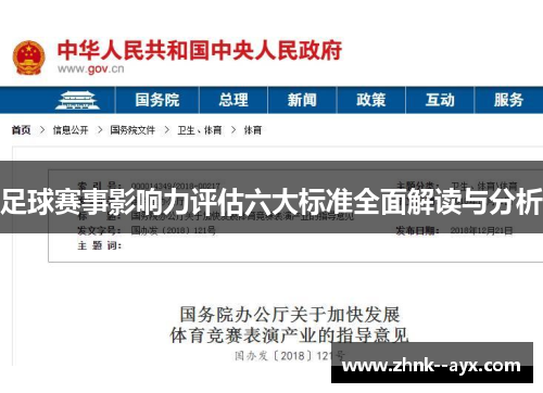 足球赛事影响力评估六大标准全面解读与分析 足球赛事影响力评估六大标准全面解读与分析