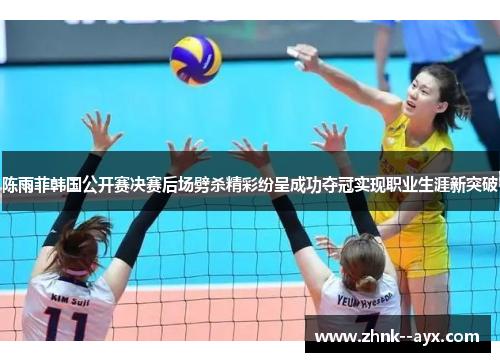 陈雨菲韩国公开赛决赛后场劈杀精彩纷呈成功夺冠实现职业生涯新突破